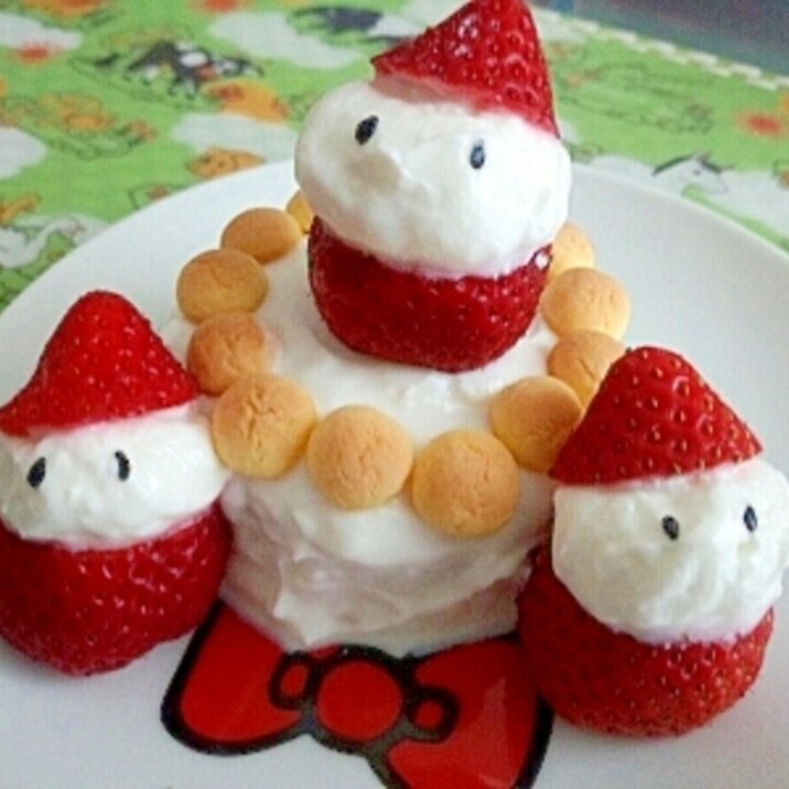 赤ちゃんでも食べれる☆クリスマスケーキ☆離乳食